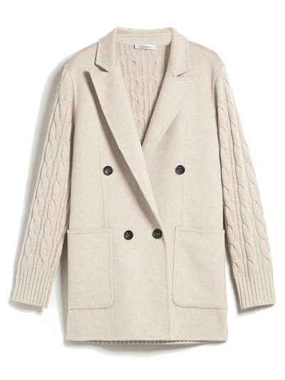 Max Mara Dalida Jacket In Nude & Neutrals