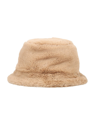 Il Gufo Dropped Narrow Brim Bucket Hat In Beige