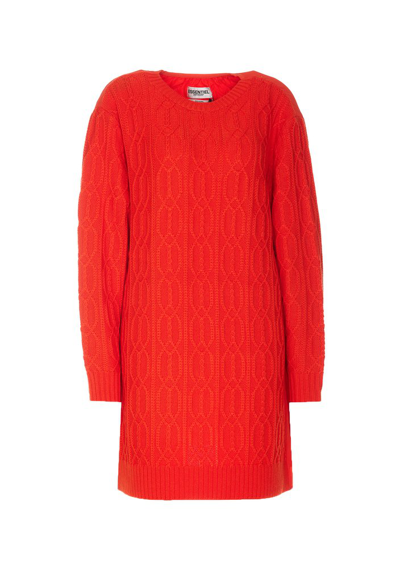 Essentiel Antwerp Explorer Knitted Dress In Red