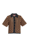 Staud Mabel Knit Cotton Top In Black