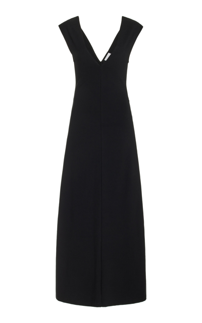 Leset Rio V-neck Maxi Dress In Black