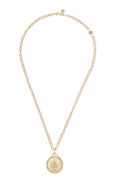Harakh Drops Of Joy 18k Yellow Gold Diamond Pendant Necklace