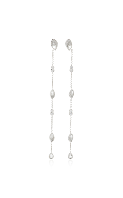 Harakh Frangipani 18k White Gold Diamond Earrings