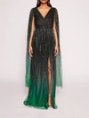 MARCHESA OMBRE BEADED GOWN