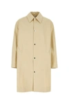 Ami Alexandre Mattiussi Ami Beige Cotton Mid-length Coat In Beige O Tan