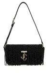 Jimmy Choo Borsa A Spalla Avenue Mini In Raso Nero Donna In Black