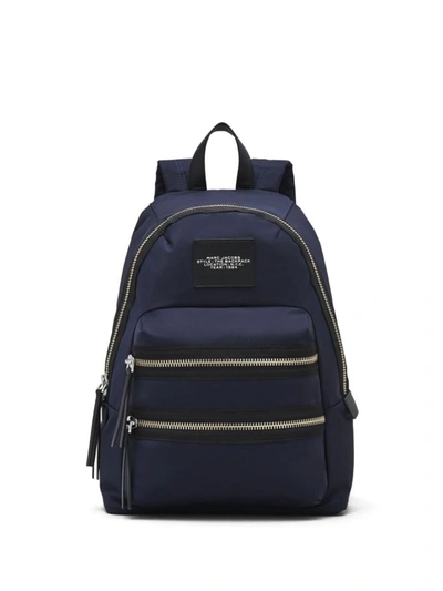 Marc Jacobs The Medium Biker Backpack In Midnight Blue