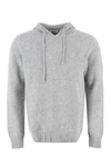 The (alphabet) Grey Knit Hoodie For Men In Grey