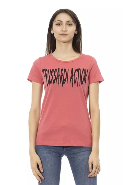 Trussardi Action Cotton Tops & Women's T-shirt In Pink