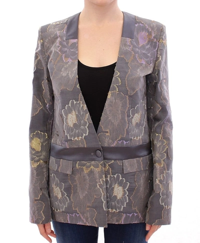 ROBERTO FRAGATA SILK FLORAL COTTON WOMEN'S BLAZER