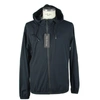 Emilio Romanelli Sleek Hooded Full Zip Jacket In Black In Black