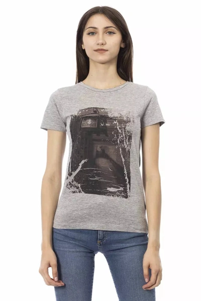 Trussardi Action Cotton Tops & Women's T-shirt In Gray
