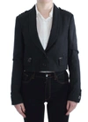 Exte Stretch Gold Studded Short Jacket In Grey