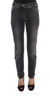 Ermanno Scervino Gray Wash Cotton Blend Stretch Jeans Pants In Grey