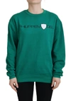 Philippe Model Green Printed Long Sleeves Pullover Sweater In Green