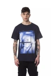 Nicolo Tonetto Round Neck Printed T-shirt In Blue
