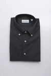 Robert Friedman Black Cotton Shirt In Grey