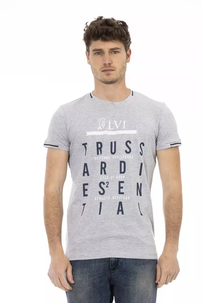 Trussardi Action Cotton Men's T-shirt In Grey