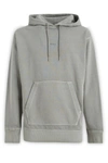 Hugo Boss Elegant Grey Cotton Hooded Sweatshirt In Grey