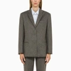 Calvin Klein Wool Tailored Blazer In Grey