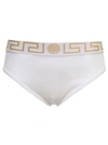 Versace White Greca Border Briefs In White