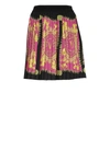 Versace Jeans Couture Woman Mini Skirt Fuchsia Size 8 Polyester In Pink