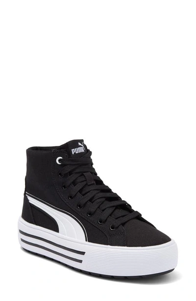 Puma Kaia 2.0 Mid Top Sneaker In  Black- White