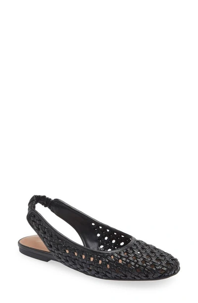 NORDSTROM NORDSTROM ARABELLA WOVEN SLINGBACK FLAT