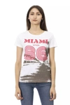 Trussardi Action Cotton Tops & Women's T-shirt In White
