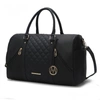 Mkf Collection By Mia K Allegra Vegan Leather Women's Duffle In Black