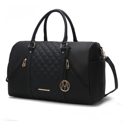 Mkf Collection By Mia K Allegra Vegan Leather Women's Duffle In Black
