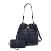 Mkf Collection By Mia K Ryder Vegan Leather Women's Shoulder Bag With Wallet - 2 Pieces In Multi