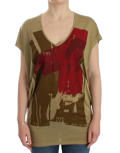 Costume National Print Shortsleeve Women's T-shirt In Green