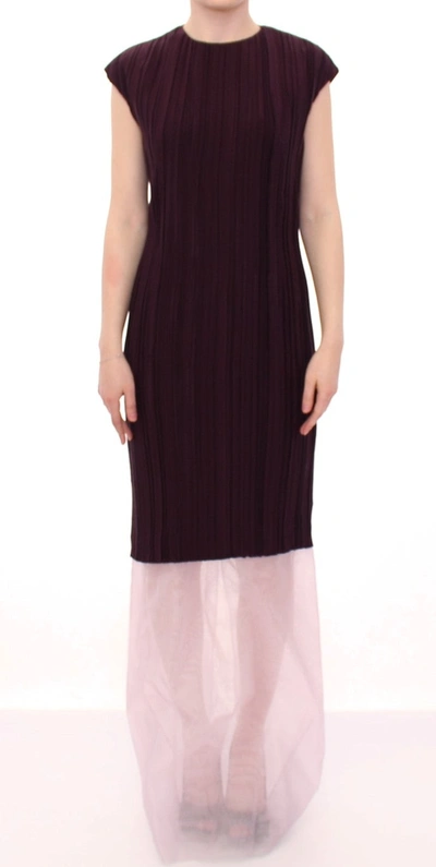Barbara Casasola Lavender Gown Maxi Silk Long Women's Dress In Purple
