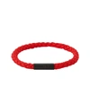 LE GRAMME ORLEBAR BROWN X LE GRAMME LE 5G CABLE BRACELET IN BLACK/BRUSHED RED TITANIUM