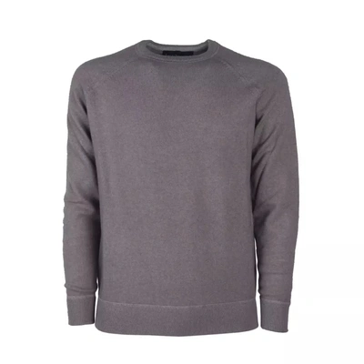 Emilio Romanelli Elegant Gray Cashmere Crew Neck Sweater