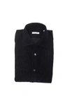 Robert Friedman Black Cotton Shirt In Black