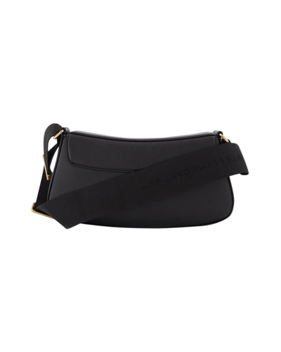 Stella Mccartney S-wave Mini Shoulder Bag In Black