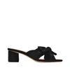 Loeffler Randall Emilia Pleated Knot Mule In Black