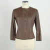 Emilio Romanelli Vera Leather Jackets & Women's Coat In Brown