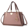 Mkf Collection By Mia K Aubrey Vegan Leather Multi Compartment Satchel Handbag - Color Block In Multi