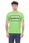 Baldinini Trend Green Cotton T-shirt In Green