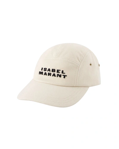 Isabel Marant Tedji Hat -  - Cotton - White In Beige