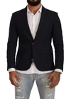Domenico Tagliente Doico Tagliente Black Single Breasted One Button Suit Jacket In Black