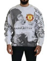 Msgm Elegant White Crewneck Cotton Sweater In White