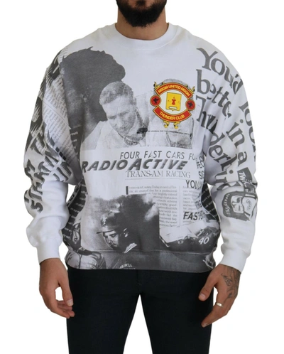 MSGM COTTON CREWNECK PULLOVER SWEATSHIRT MEN'S SWEATER