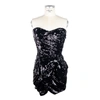 Elisabetta Franchi Sleeveless Sequined Bow Dress In Black