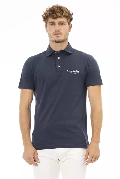 Baldinini Trend Cotton Polo Men's Shirt In Blue