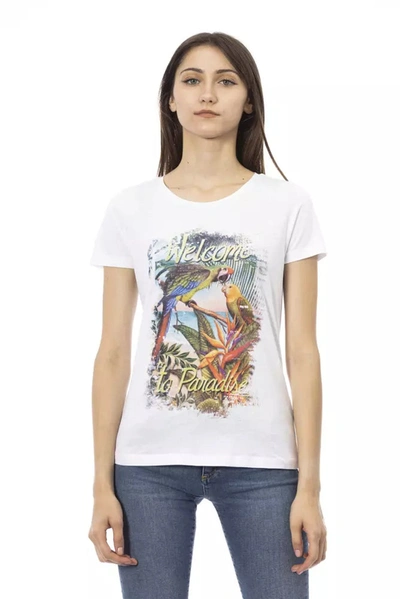 Trussardi Action Cotton Tops & Women's T-shirt In White