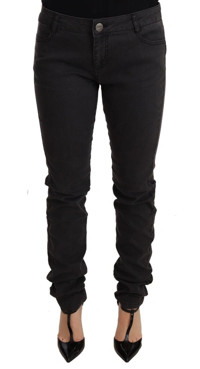 PINKO COTTON STRETCH SKINNY MID WAIST WOMEN BLUE WOMEN'S JEANS